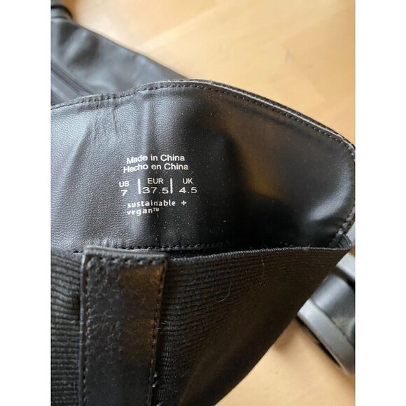 Call it Spring Women's black over the knee buckle boot sz 7 - Picture 9 of 9